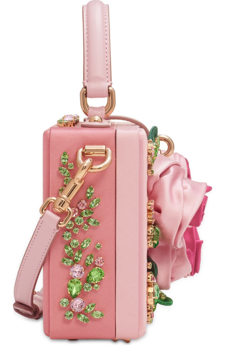 Dolce&Gabbana The Dolce Raso Raso Satin & Leather Box Bag, Alternate, color,