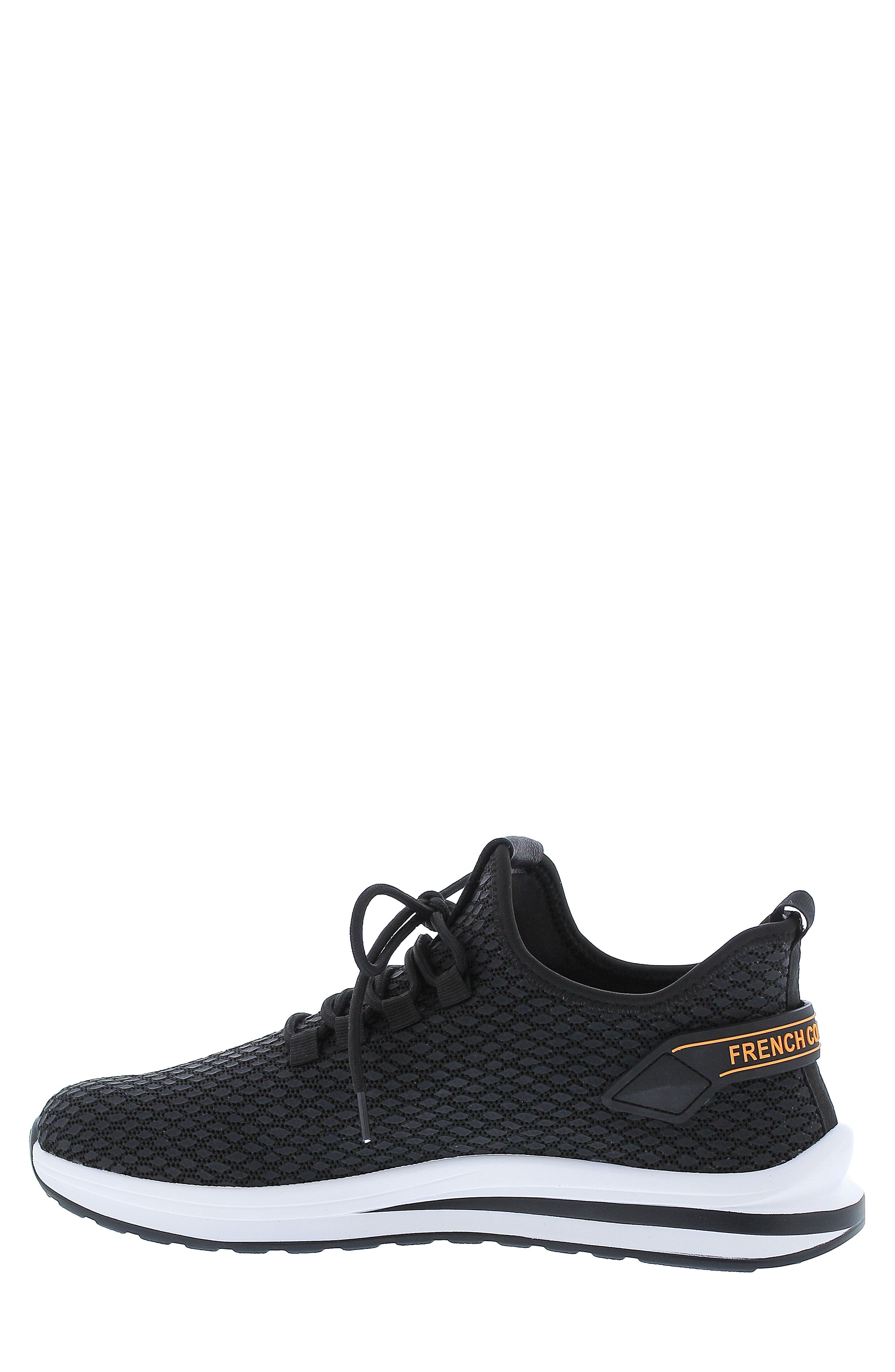 French Connection Shane Snake Embossed Knit Sneaker, Alternate, color, 