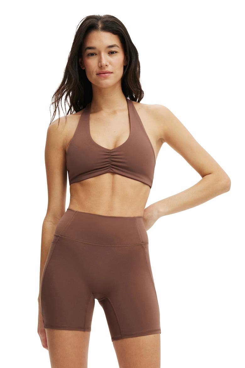 Women's Active Ultra Soft Side Pocket Bike Short, Alternate, color, Deep Taupe