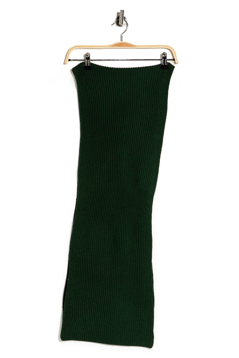 Merino Wool Scarf, Alternate, color, GREEN