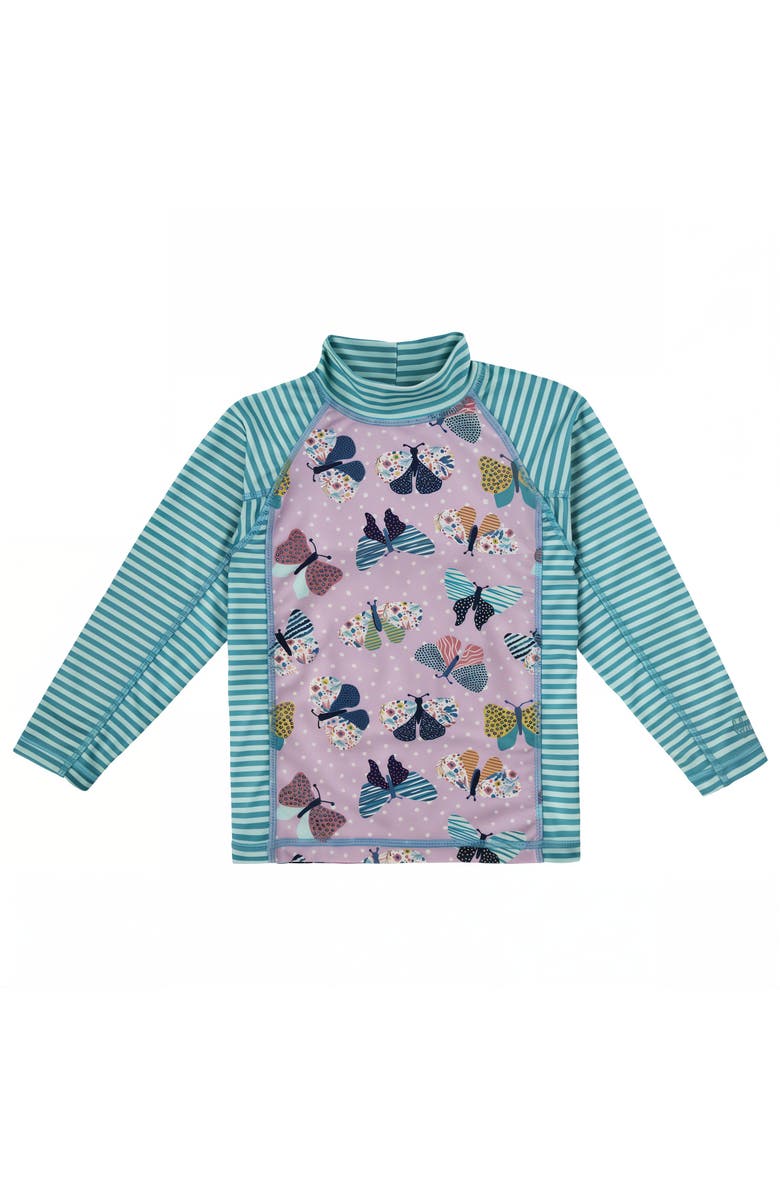 UV Skinz 2PC Long Sleeve Sunny Swim Set, Alternate, color, Butterfly Ballet