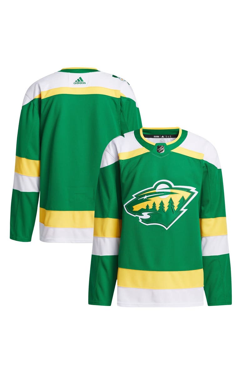 adidas Men's adidas Green Minnesota Wild 2023/24 Alternate Primegreen Authentic Jersey, Main, color,