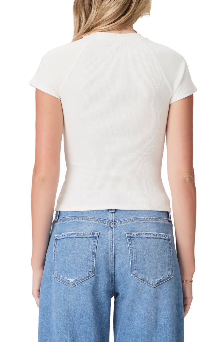 PAIGE Bijou Rib T-Shirt, Alternate, color, Ivory