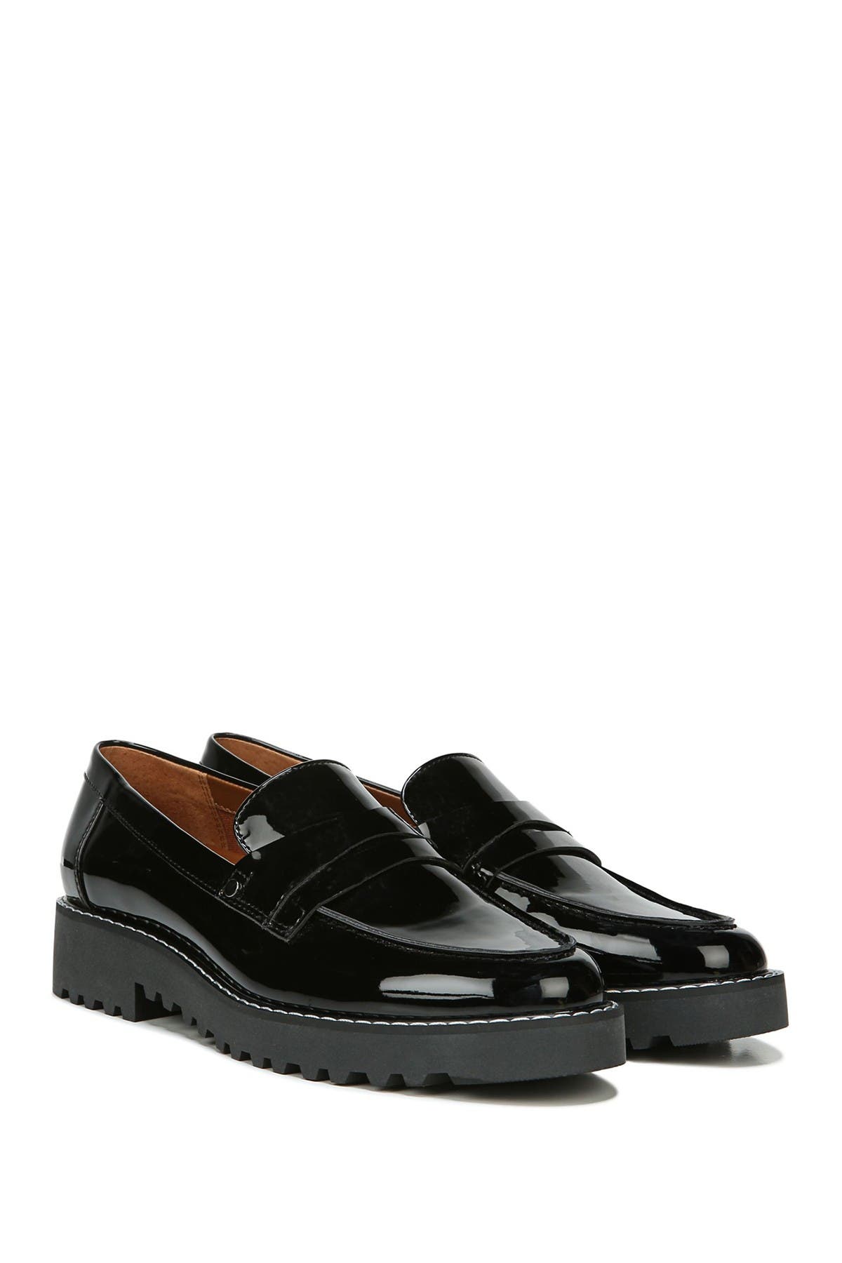 Franco Sarto Cassandra Platform Penny Loafer - Wide Width Available, Alternate, color, Black