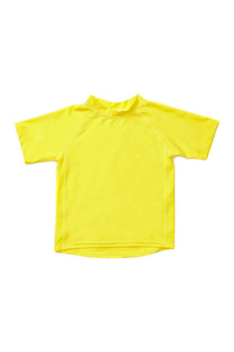Short Sleeve UPF +50 Rash Guard - Yellow