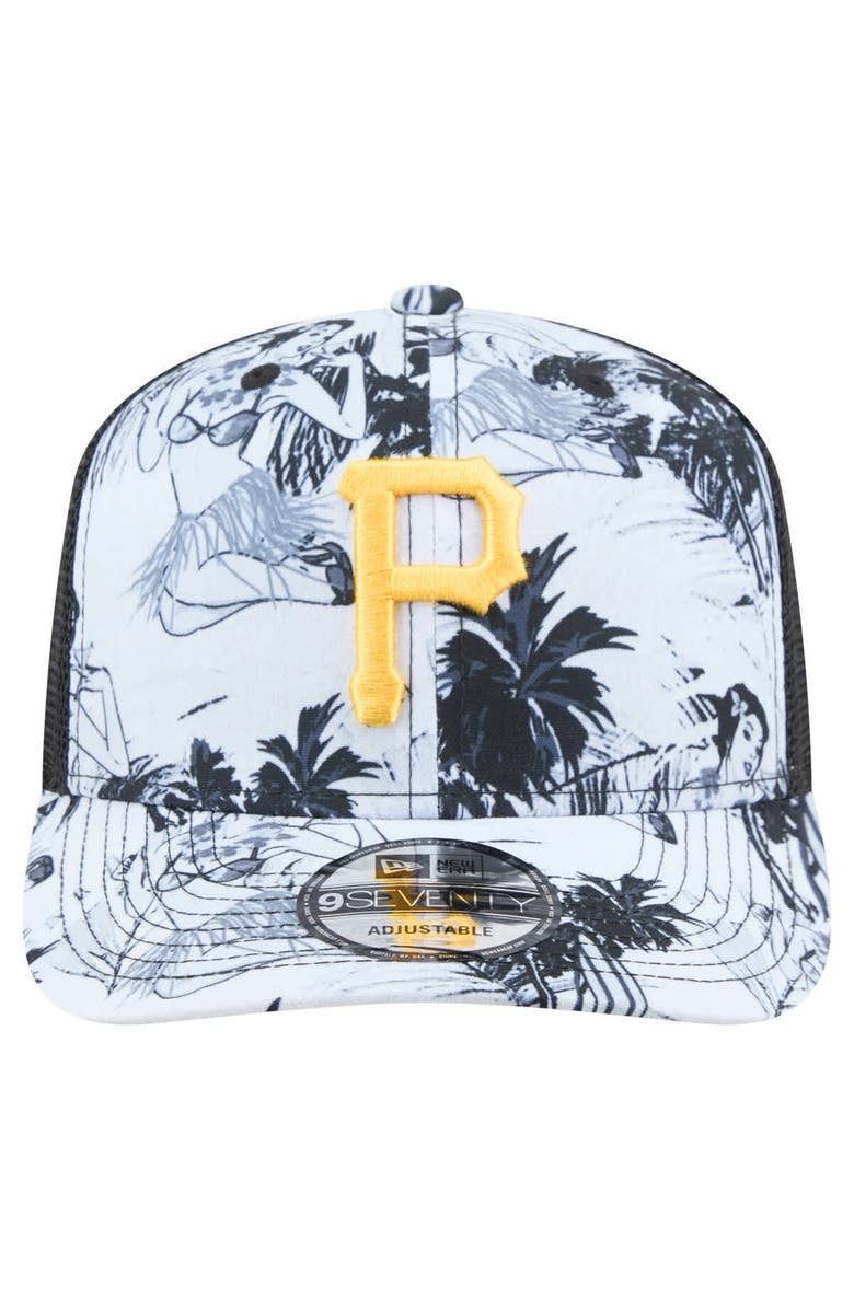 New Era Men's New Era Black Pittsburgh Pirates Hula Trucker 9SEVENTY Adjustable Hat, Alternate, color, Black