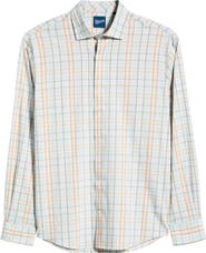 johnnie-O Texel Open Check Everyday Performance Button-Up Shirt