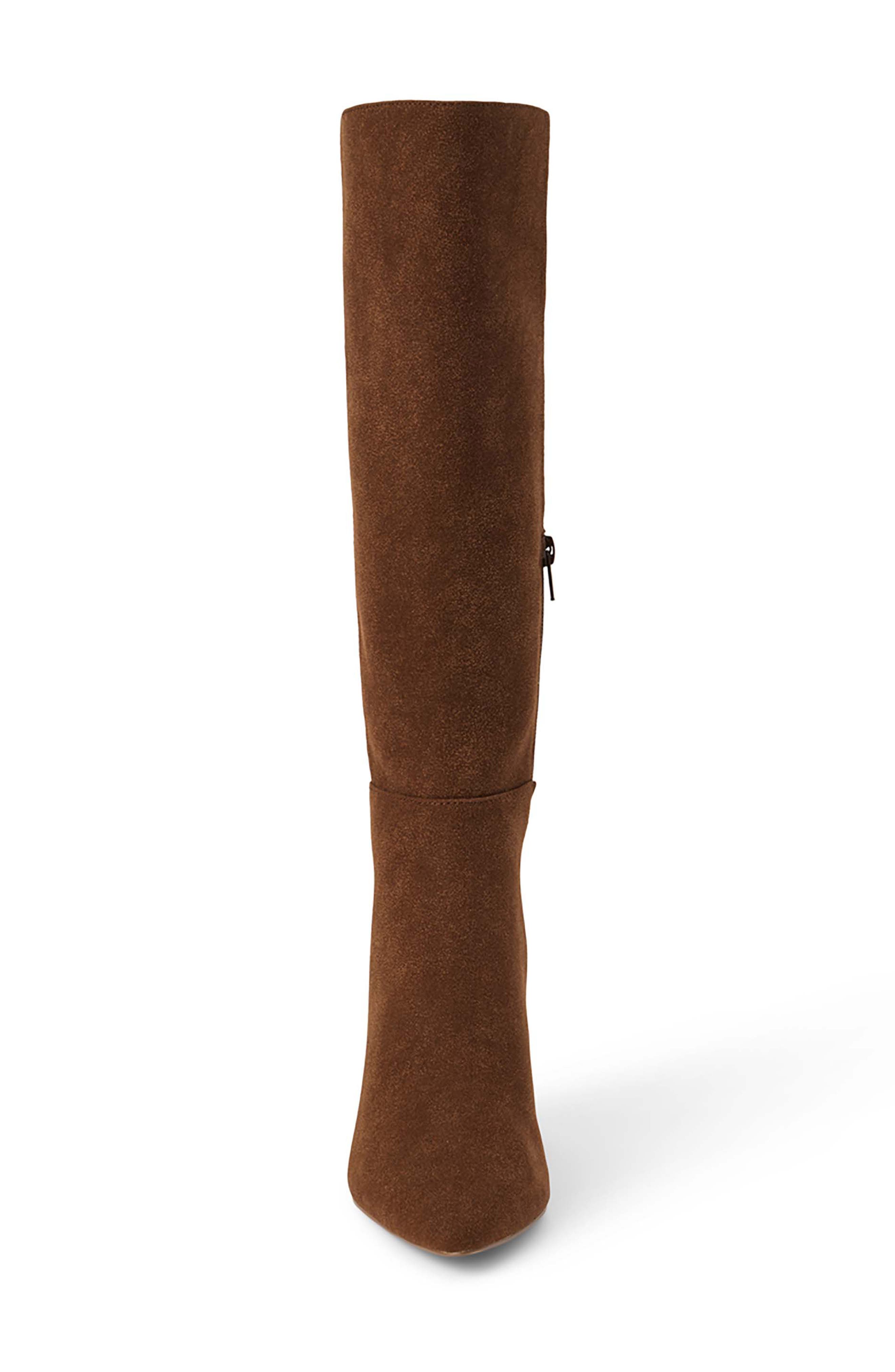 Coconuts by Matisse Willow Pointed Toe Knee High Boot, Alternate, color, Brown Synthetic