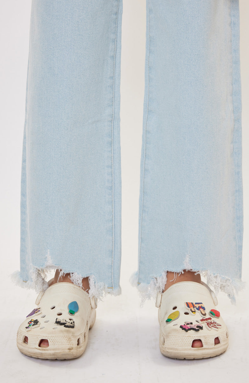 Kancan Zendaya High Rise Wide Leg Jeans In Blue