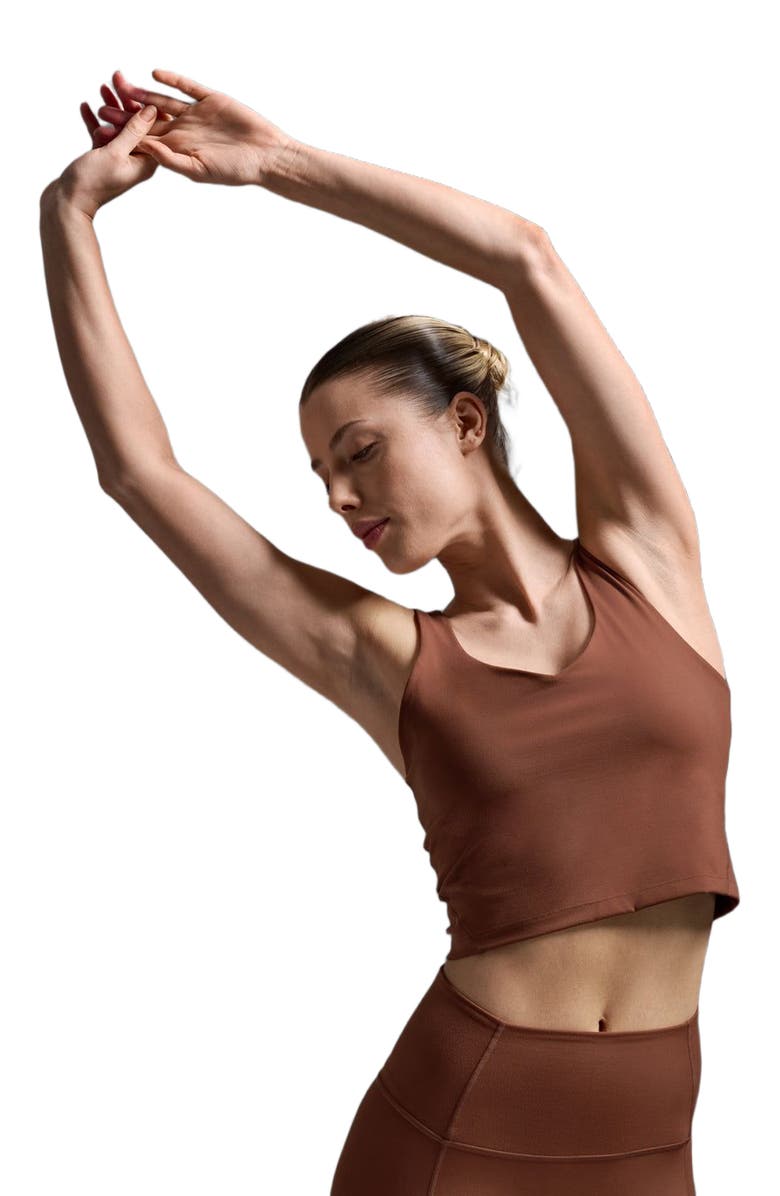 2XU Fluid Longline Bra, Alternate, color, Sepia/Sepia