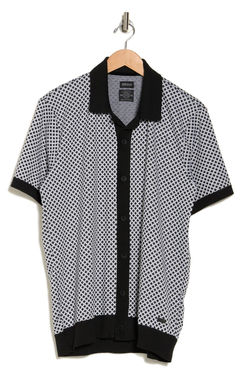 Buffalo Jeans West Diamond Knit Button-Up Shirt, Alternate, color,