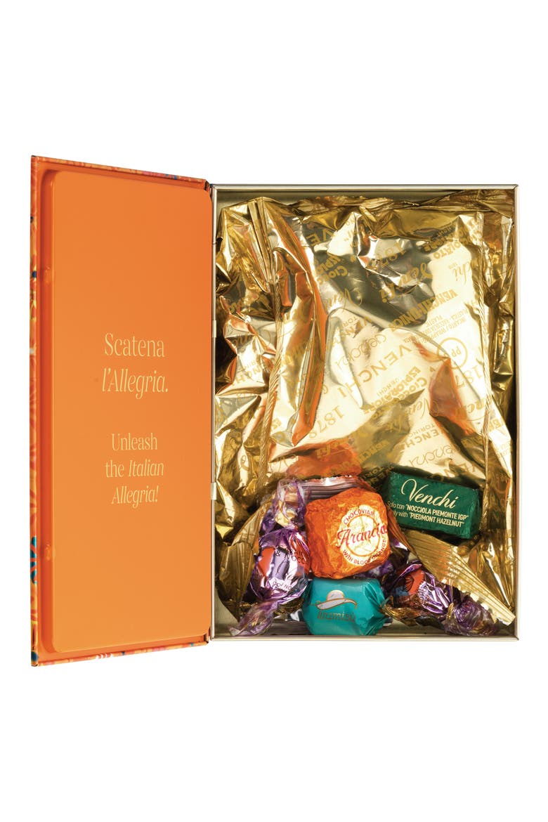 Maxi Murrine Gift Book with Assorted Chocolates, Alternate, color, BLUE/ ORANGE