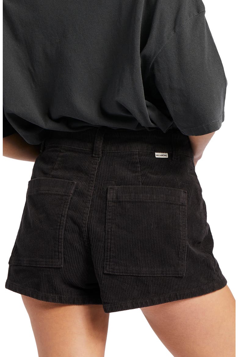 Free Fall Stretch Cotton Corduroy Shorts, Alternate, color, BLACK