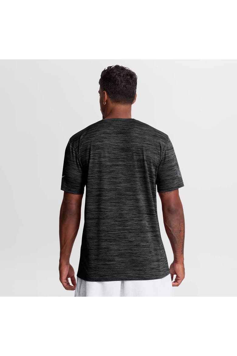 Men's Nike Black Pittsburgh Steelers Sideline Double Covered Dri-FIT Velocity T-Shirt, Alternate, color, Black