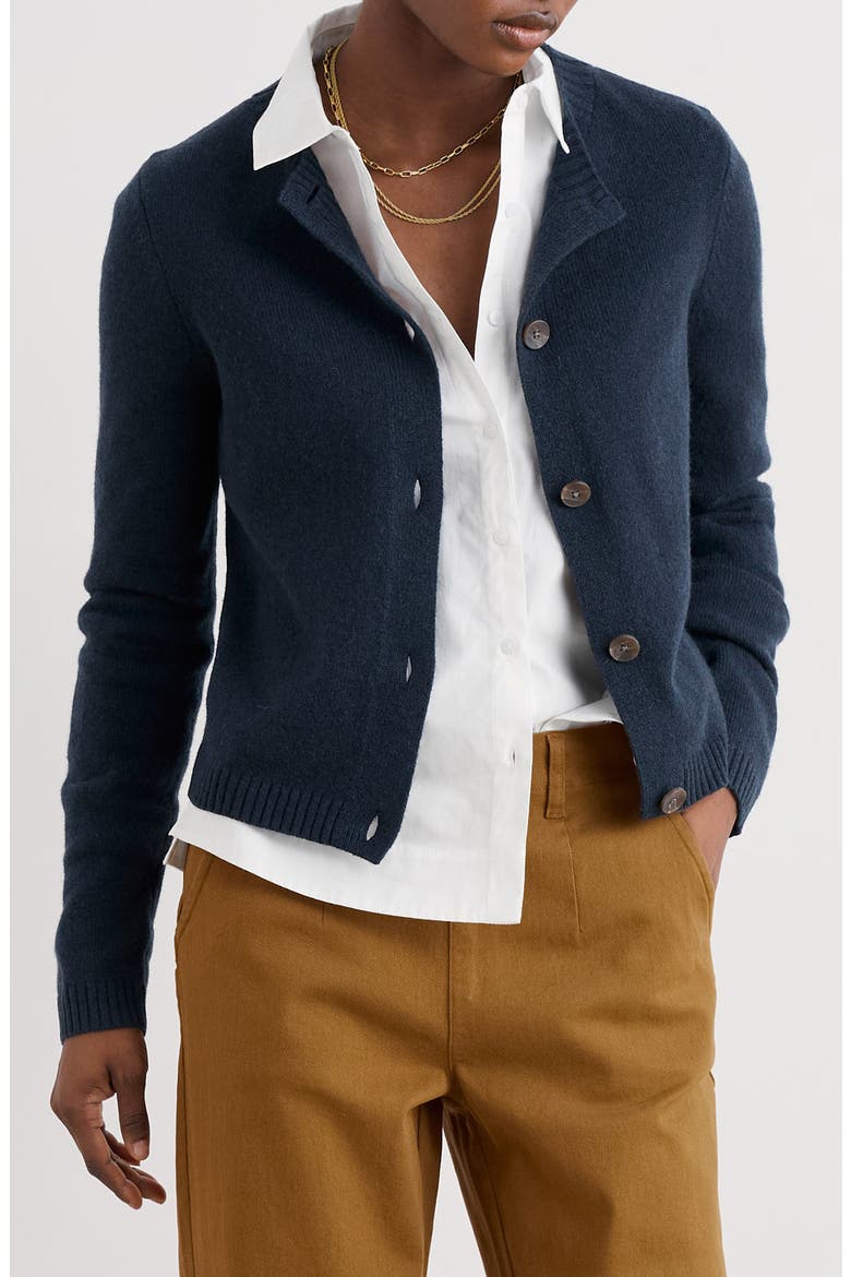 Tern Tide Merino Wool Blend Cardigan, Main, color, MARITIME