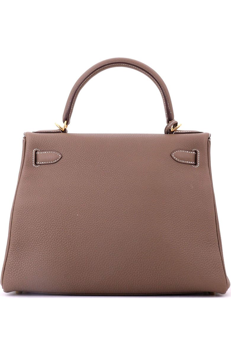 Pre-Owned Hermes Kelly Handbag Grey Togo with Gold Hardware 28, Alternate, color, Etoupe