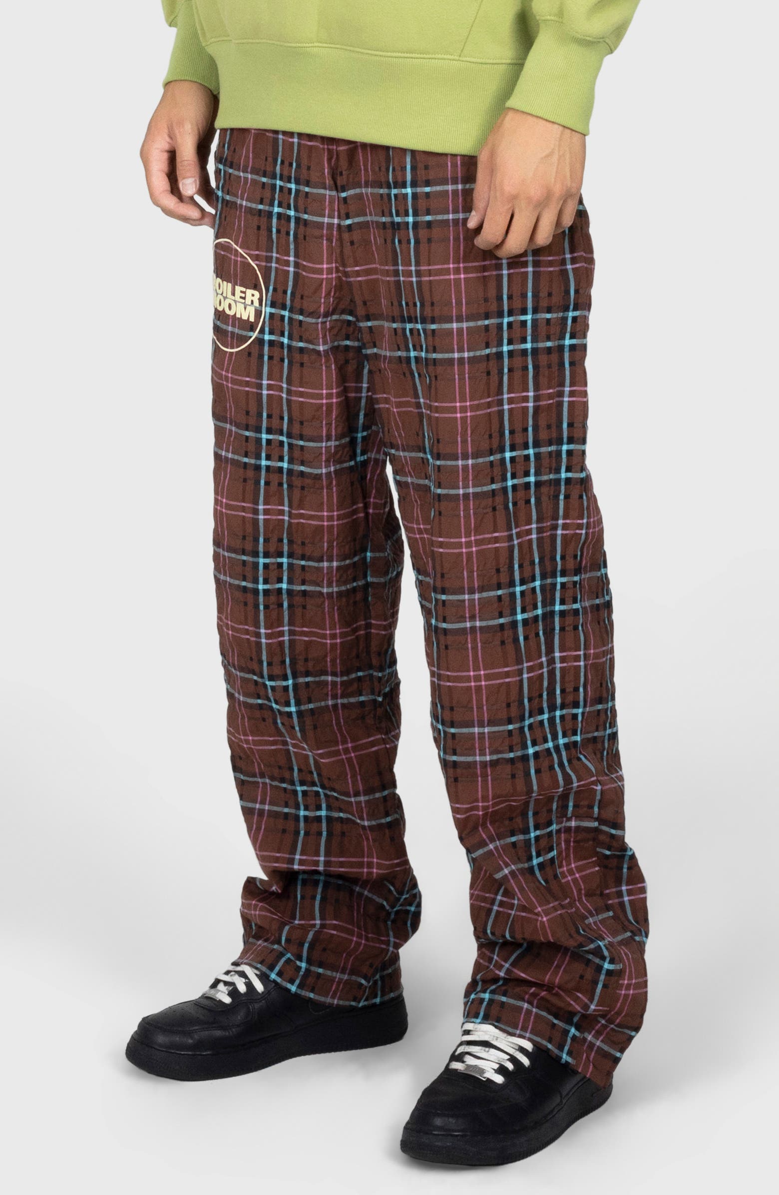 PLEASURES x Boiler Room Practice Plaid Track Pants | Nordstrom