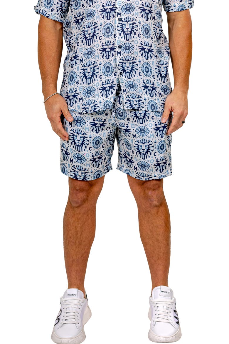 Marthyr Drawstring Shorts, Main, color, BLUE