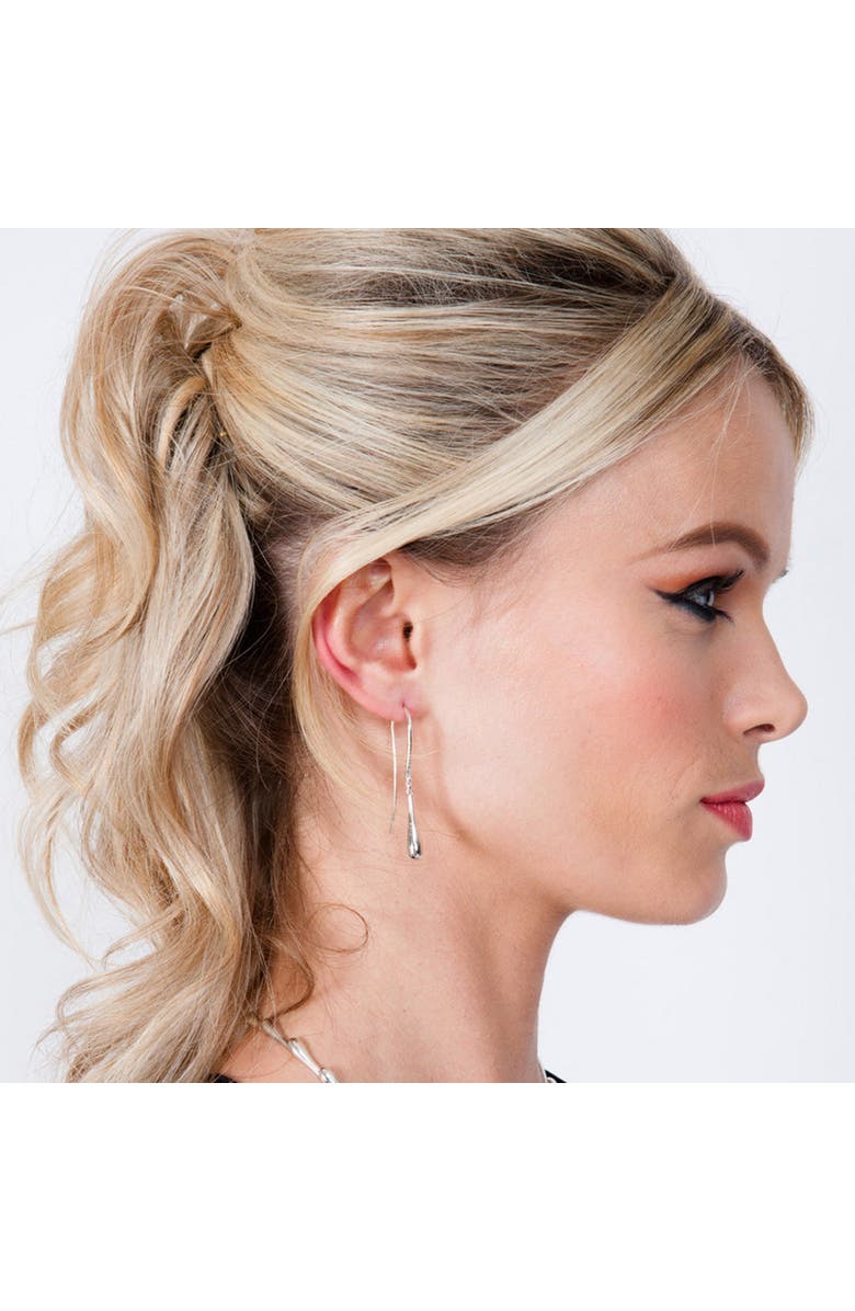 Lucy Quartermaine Single Drop Earrings, Alternate, color, Sterling Silver