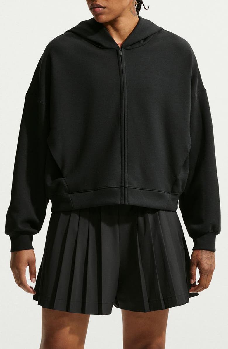 Nike Zip Front Hoodie, Main, color, Black/ Dark Smoke Grey