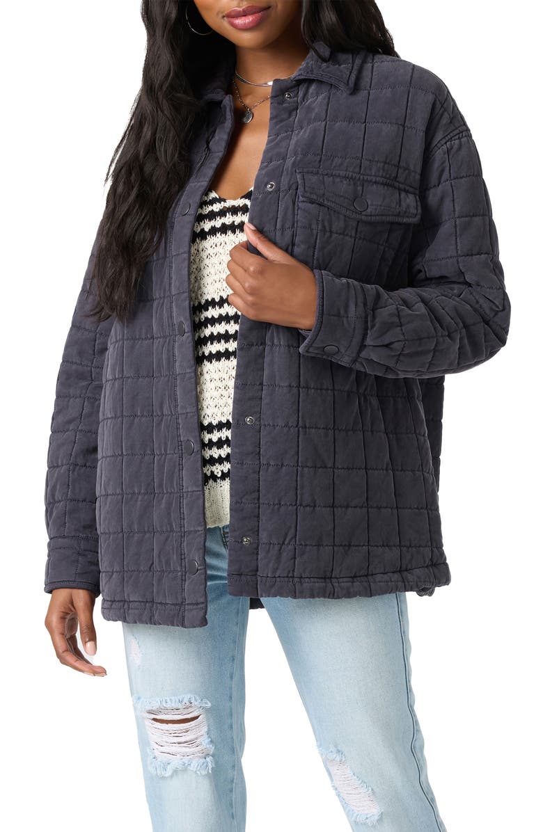 O'Neill Rya Quilted Jacket, Main, color, Washed Black