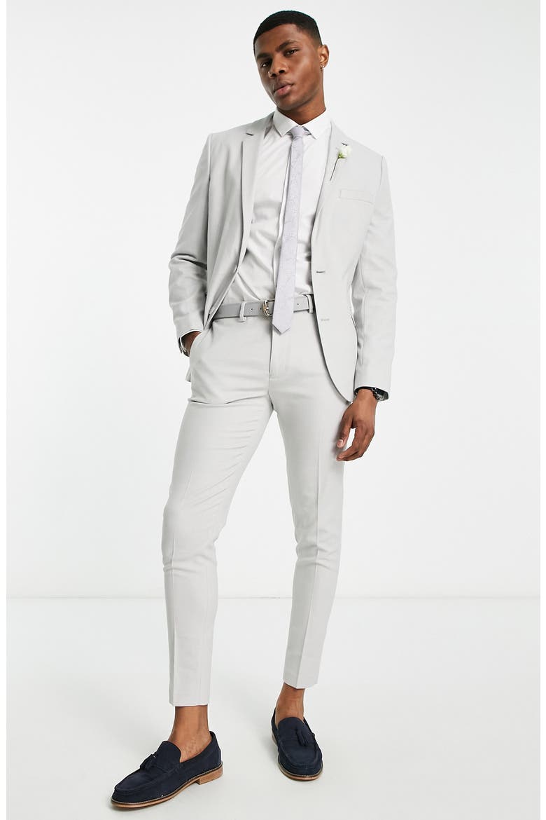 Superskinny Wedding Jacket, Alternate, color, LIGHT GREY