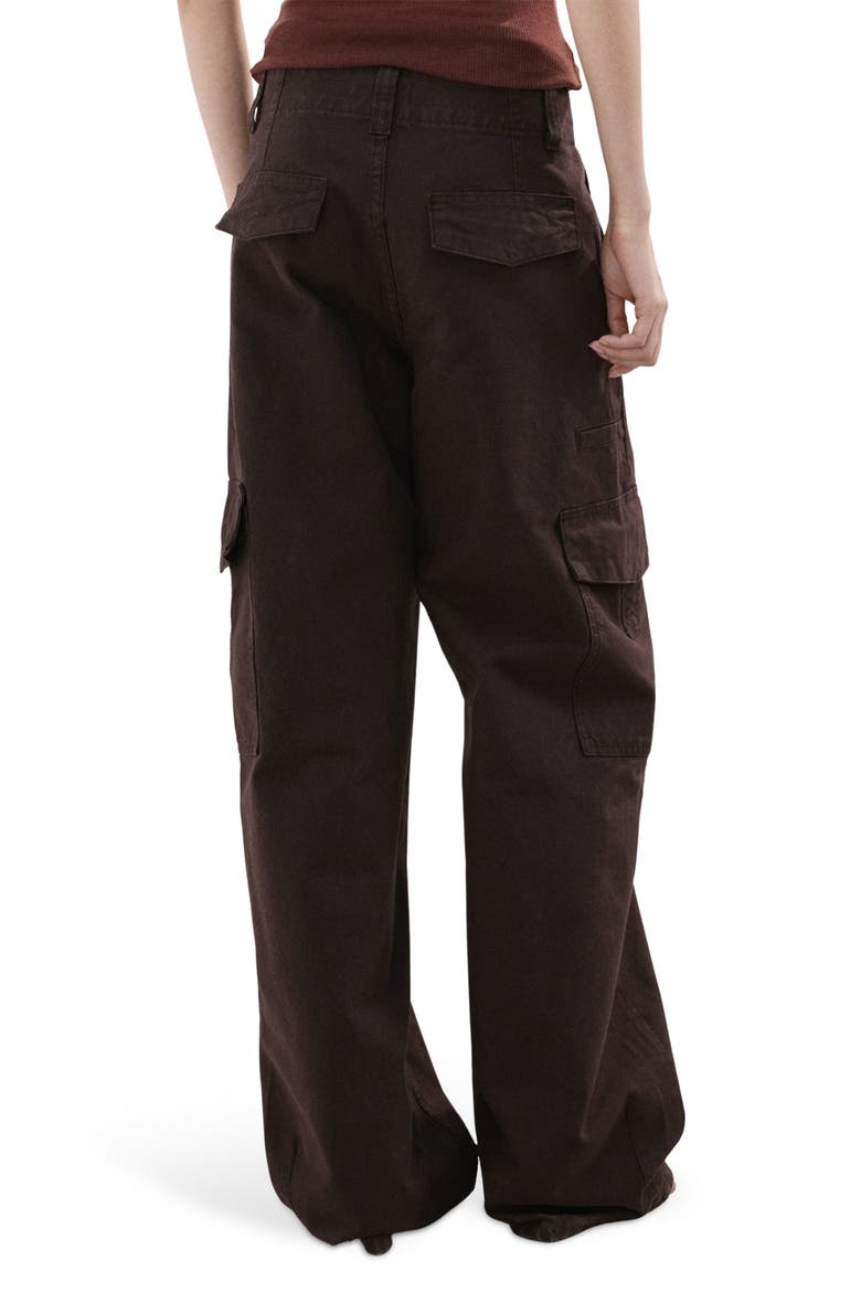 Relaxed Cargo Jeans, Alternate, color, PLUM