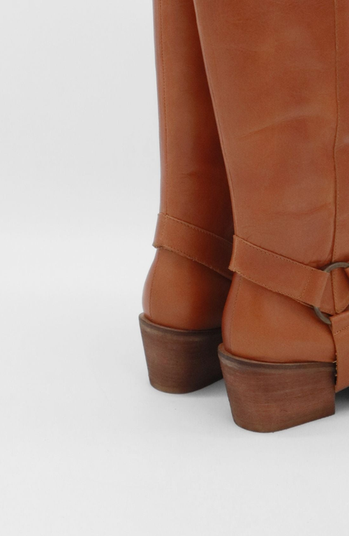 Stivali New York Penelope Western Cowboy Convertible Boots In Tan