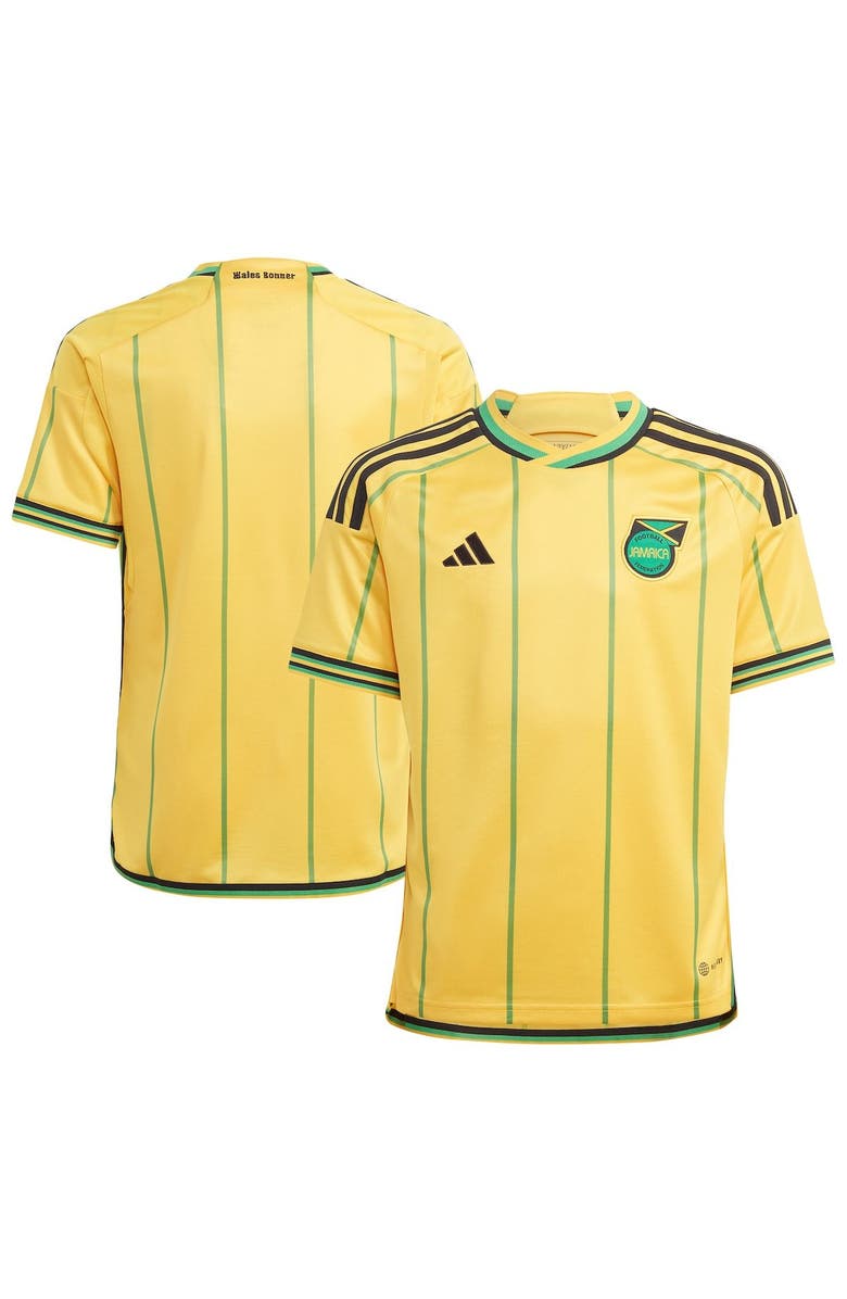 adidas Youth adidas Yellow Jamaica National Team 2023 Home Replica Jersey, Alternate, color, 