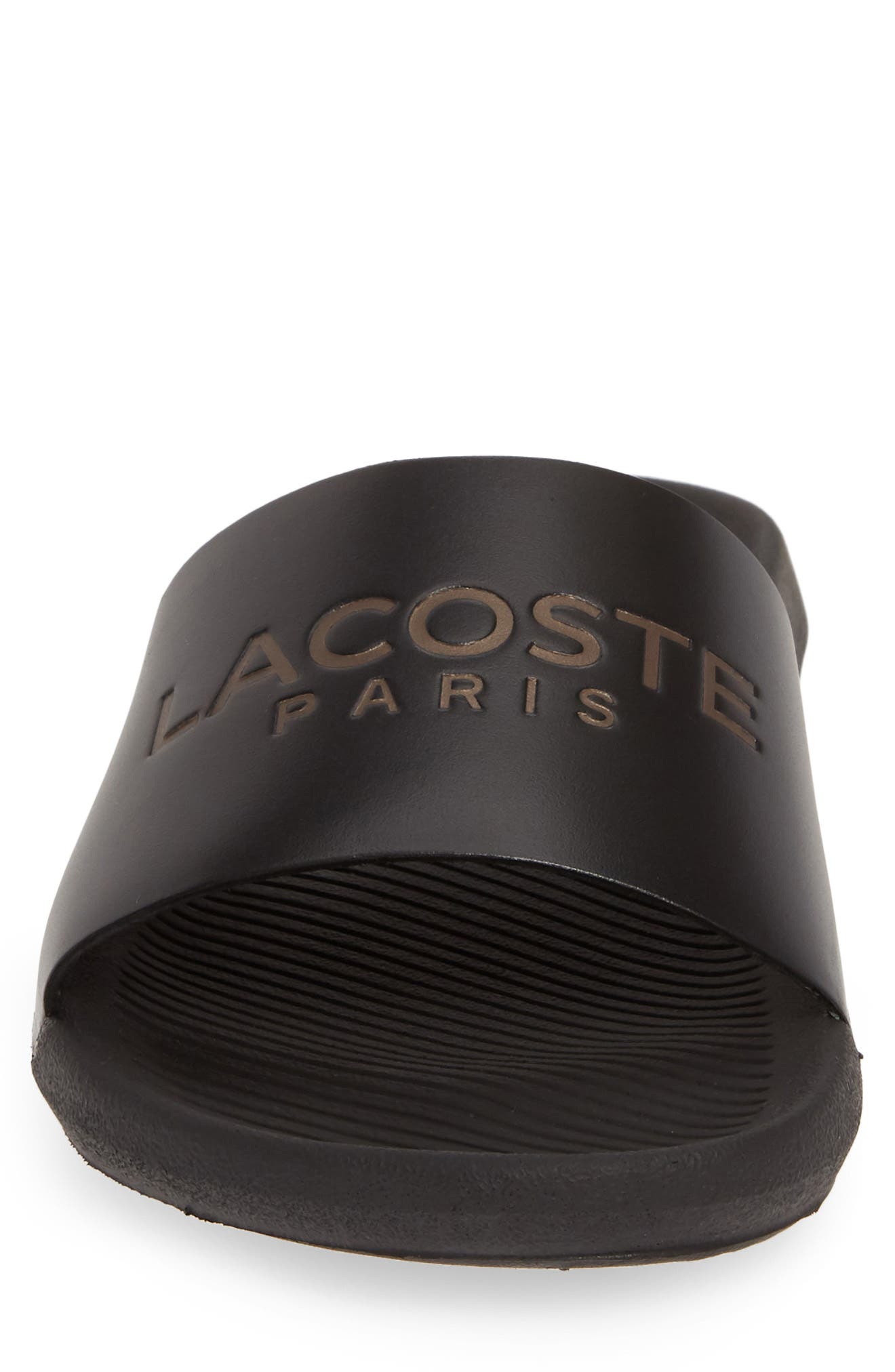 Lacoste Croco Slide Sandal, Alternate, color, 