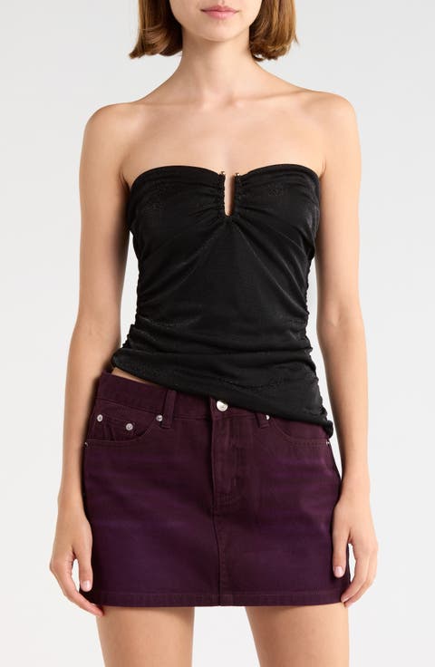 Reminisce Hardware Strapless Top
