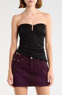 Princess Polly Reminisce Hardware Strapless Top