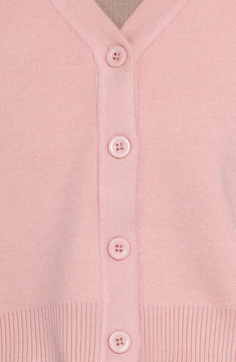 Petal & Pup Lantana Flower Sleeve Crop Cardigan, Alternate, color, Pink