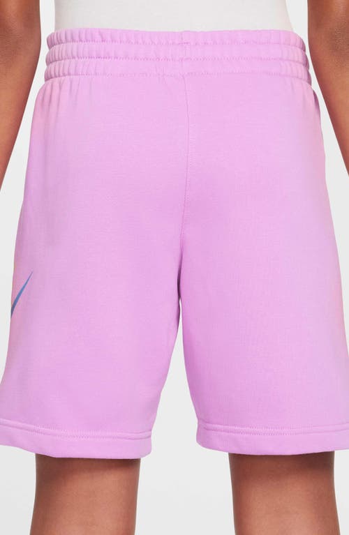 Nike Kids' Sportswear Club Fleece French Terry Shorts In Rush Fuchsia