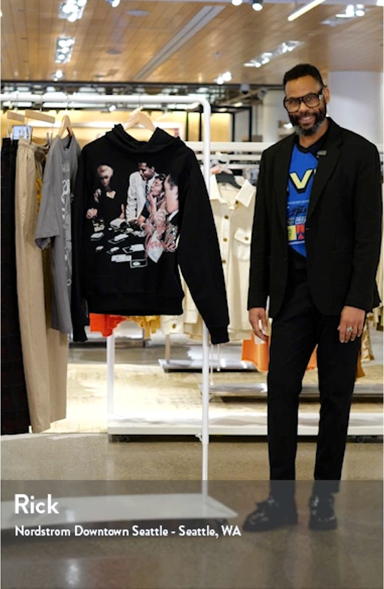 Life's a Gamble Cotton Graphic Hoodie, sales video thumbnail