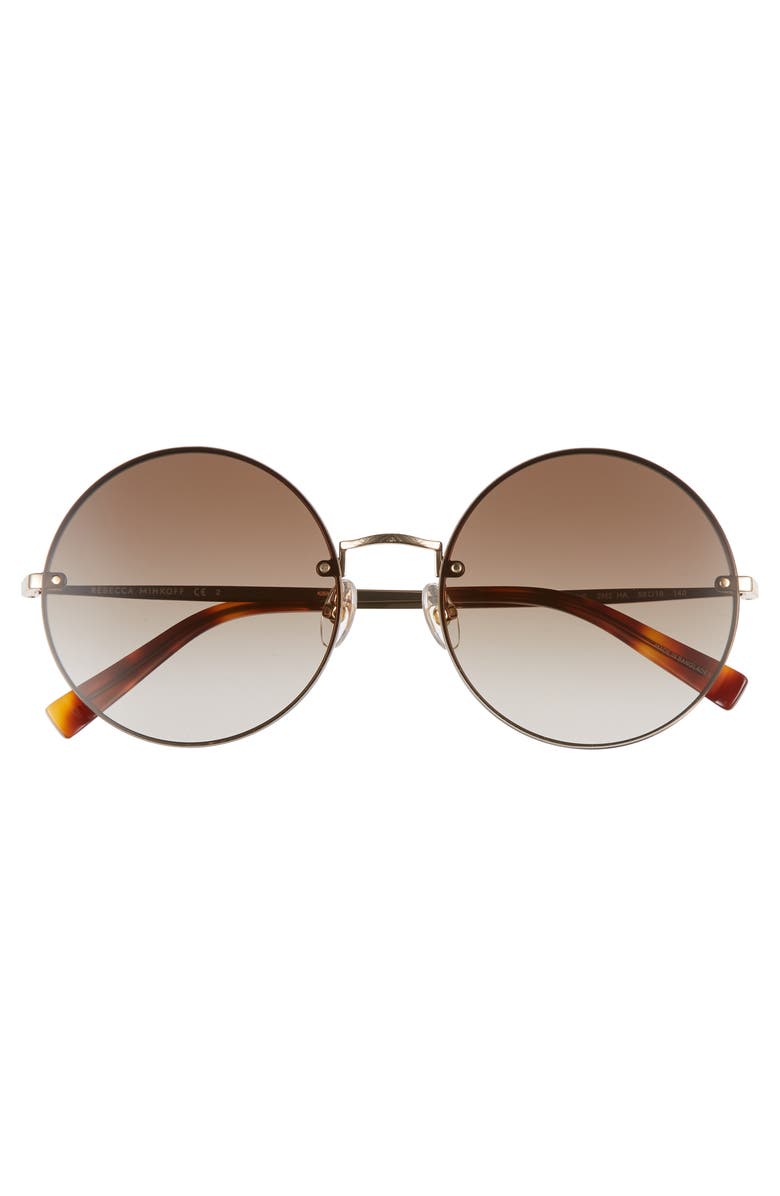 Rebecca Minkoff Gloria1 56mm Round Sunglasses, Alternate, color,