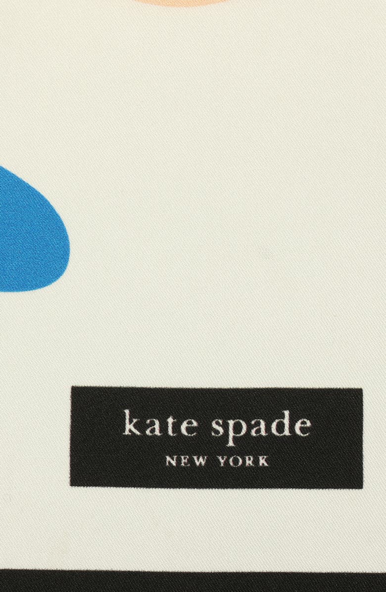 Kate Spade New York magazine silk square scarf, Alternate, color,