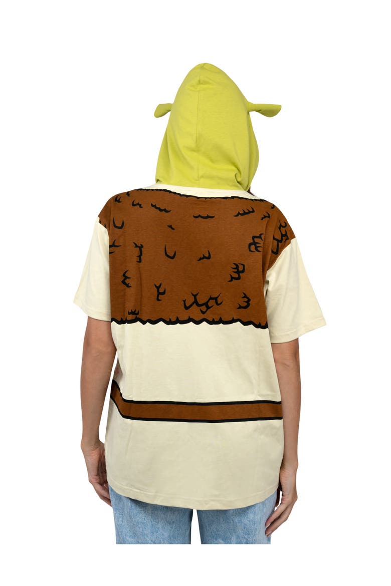 Shrek Hooded T-Shirt, Alternate, color, Shrek Green Beige