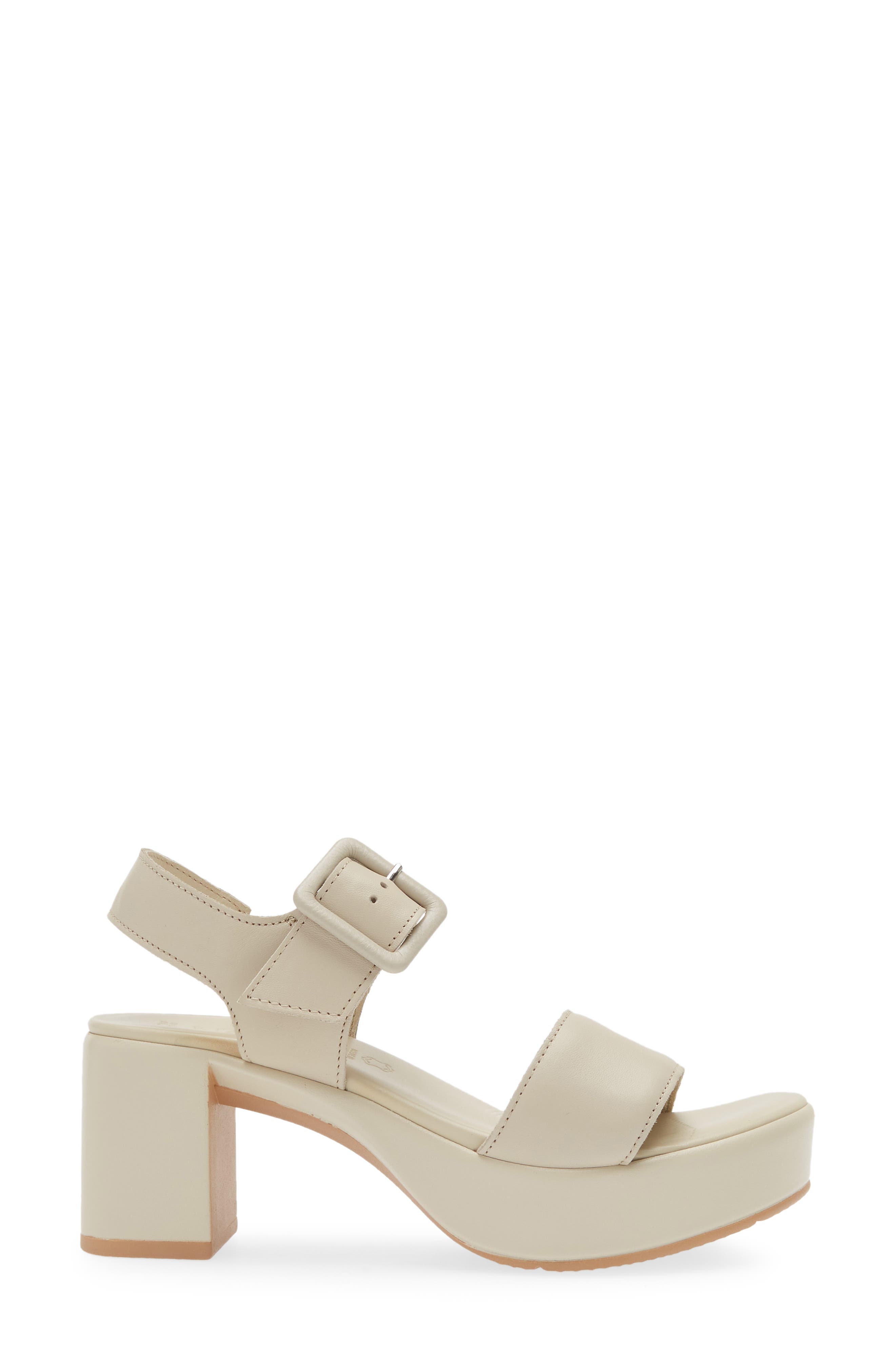 Glamour Platform Sandal, Alternate, color, SOFT IVORY LEATHER