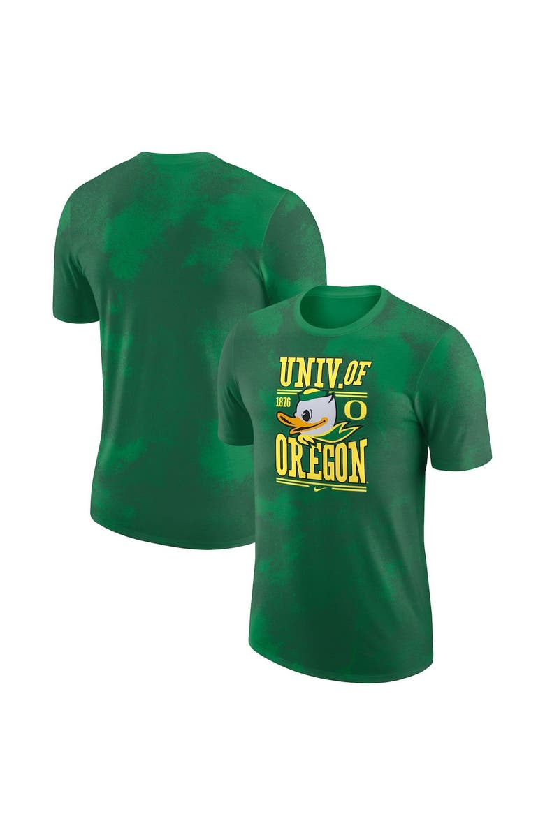 Nike Men's Nike Green Oregon Ducks Team Stack T-Shirt, Main, color,