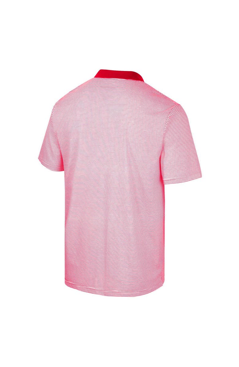 COLOSSEUM Men's Colosseum White Utah Utes Print Stripe Polo, Alternate, color, 