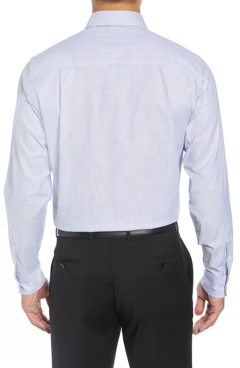 Cutter & Buck Cotton Blend Oxford Stripe Shirt, Alternate, color, French Blue