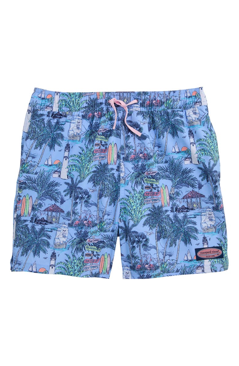 vineyard vines Kids' Chappy Beach Print Swim Trunks, Main, color, Keys Toucan