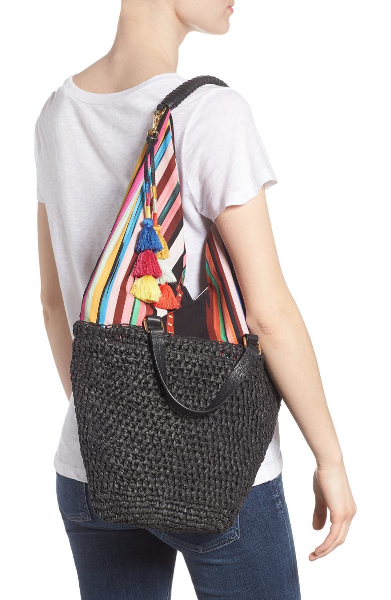 Vince Camuto Hedda Convertible Straw Tote, Alternate, color,