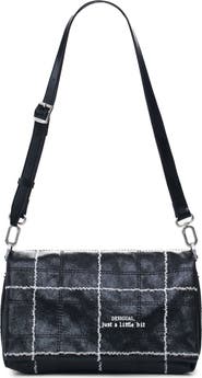 Desigual Topstitched Faux Leather Crossbody Bag