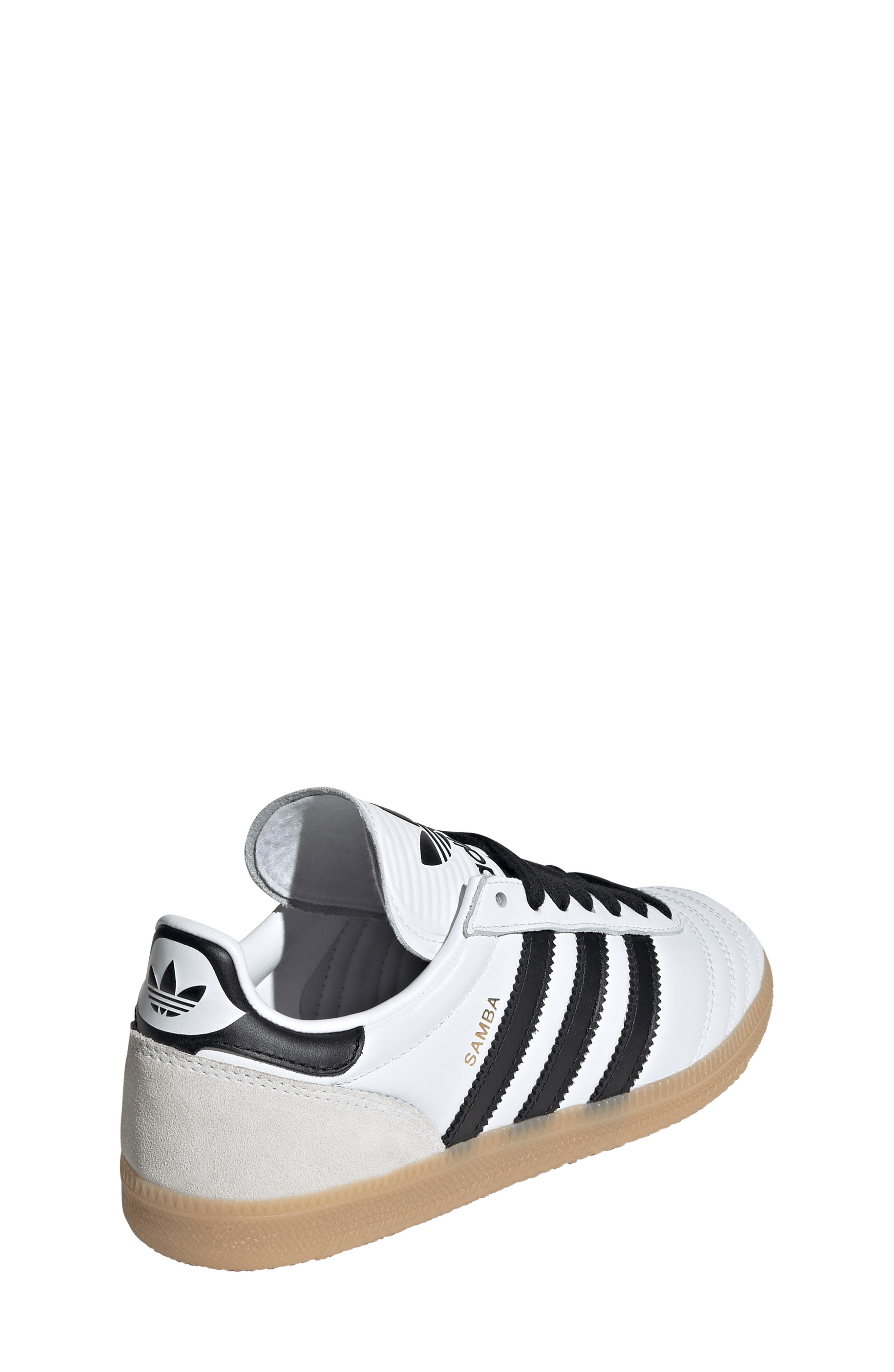 adidas Kids' Samba JP Sneaker, Alternate, color, White/ Black/ Gum