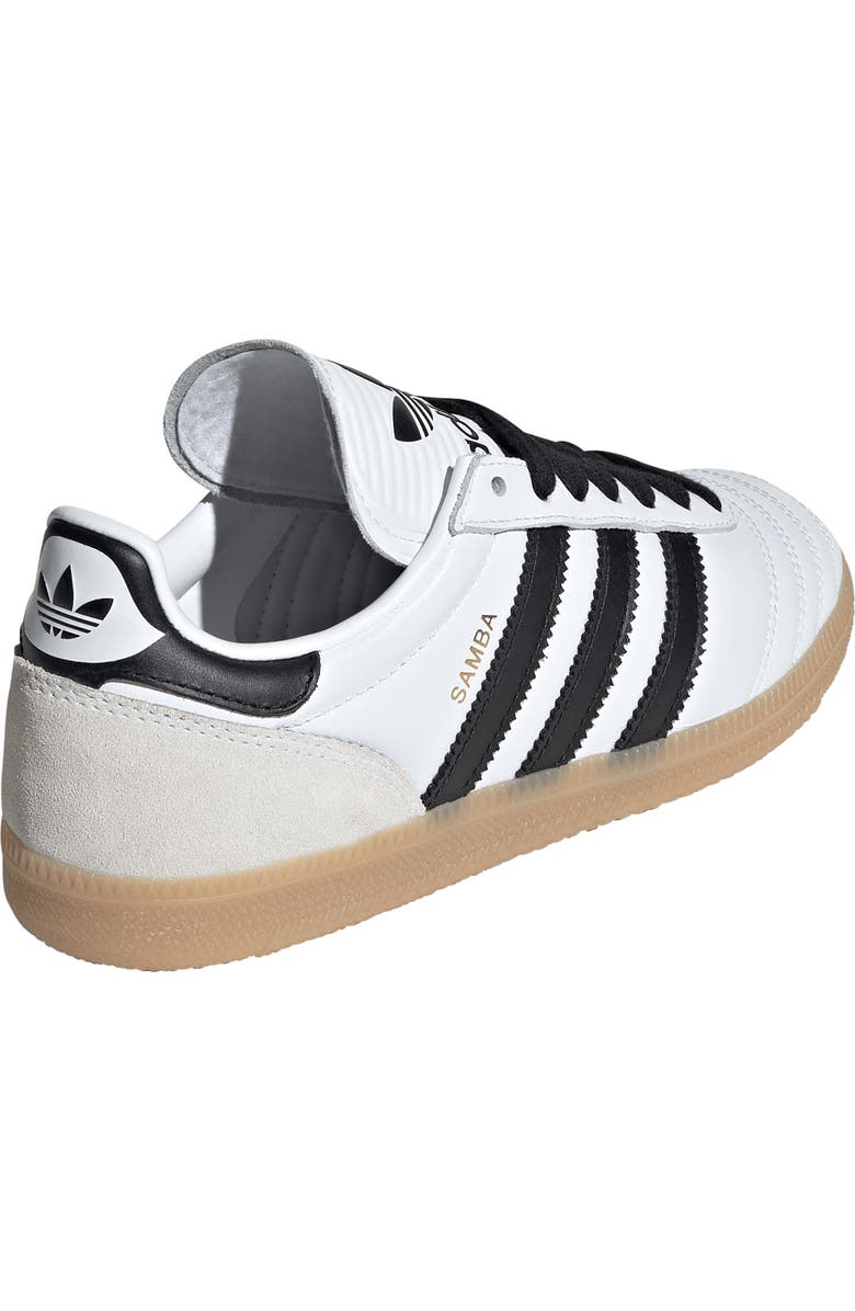 adidas Kids' Samba JP Sneaker, Alternate, color, White/ Black/ Gum