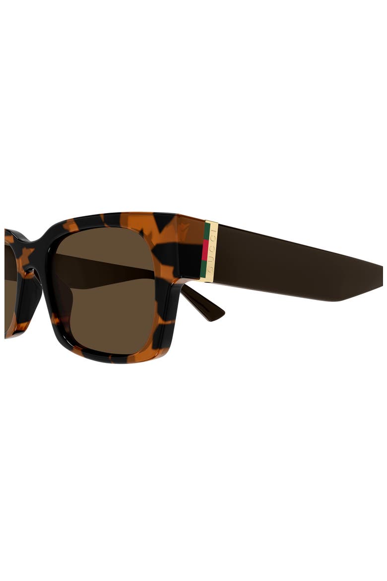52mm Rectangular Sunglasses, Alternate, color, HAVANA