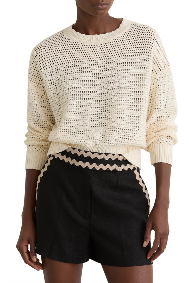 Ashby Rickrack Shorts, Alternate, color, BLACK