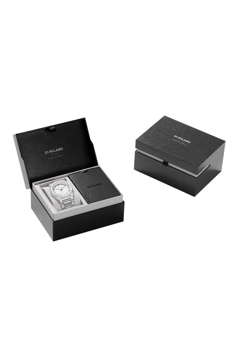 Sketch Polycarbon Bracelet Watch, 40.5mm, Alternate, color, WHITE